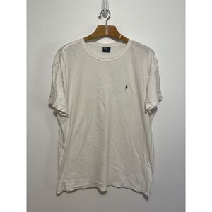Polo Ralph Lauren Men's 2XL White Cotton T-Shirt Short Sleeve Classic Fit